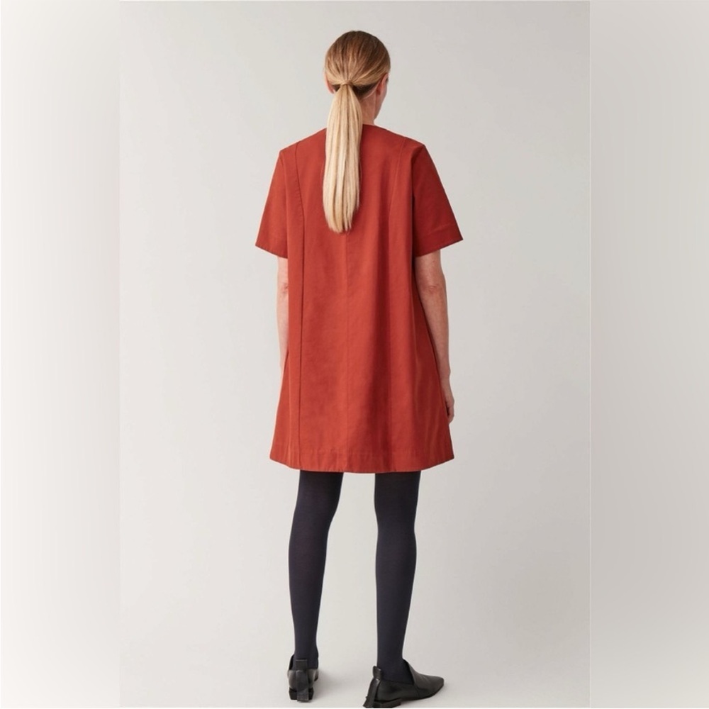 Cos | 8 | Burnt Orange Tent Dress - Picture 2 of 5